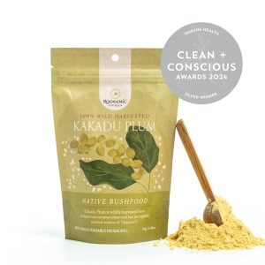 Clean + Conscious Awards 2024. Best Immune Booster. Celebrating products in Australia & NZ which are Non-Toxic, Ethical, Sustainable and Socially Responsible.