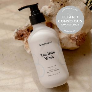 Clean + Conscious Awards Winners 2024. Best Baby Wash / Shampoo. Celebrating products in Australia & NZ which are Non-Toxic, Ethical, Sustainable and Socially Responsible.