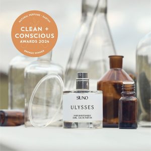 Clean + Conscious Awards 2024. Best Natural Perfume - Earthy. Celebrating products in Australia & NZ which are Non-Toxic, Ethical, Sustainable and Socially Responsible.