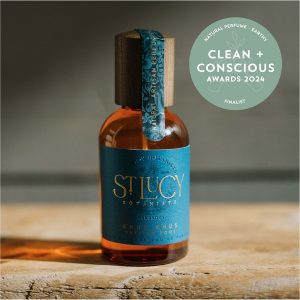 Clean + Conscious Awards 2024. Best Natural Perfume - Earthy. Celebrating products in Australia & NZ which are Non-Toxic, Ethical, Sustainable and Socially Responsible.