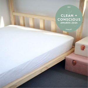 Clean + Conscious Awards 2024. Best Ethical Bedding. Celebrating products in Australia & NZ which are Non-Toxic, Ethical, Sustainable and Socially Responsible.