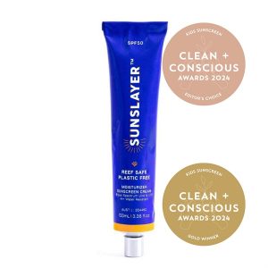Clean + Conscious Awards Winners 2024. Best Kids Sunscreen. Celebrating products in Australia & NZ which are Non-Toxic, Ethical, Sustainable and Socially Responsible.