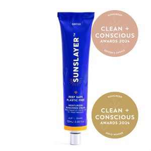 Clean + Conscious Awards 2024. Best Natural Sunscreen. Celebrating products in Australia & NZ which are Non-Toxic, Ethical, Sustainable and Socially Responsible.