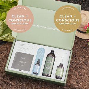 Clean + Conscious Awards 2024. Best Outdoor Living. Celebrating products in Australia & NZ which are Non-Toxic, Ethical, Sustainable and Socially Responsible.