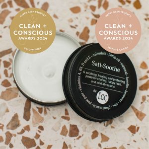 Clean + Conscious Awards Winners 2024. Best Nappy Rash Cream / Product. Celebrating products in Australia & NZ which are Non-Toxic, Ethical, Sustainable and Socially Responsible.