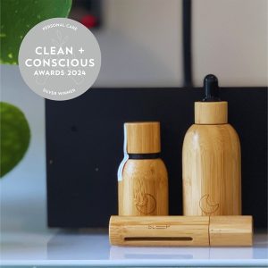 Clean + Conscious Awards 2024. Best Personal Care. Celebrating products in Australia & NZ which are Non-Toxic, Ethical, Sustainable and Socially Responsible.