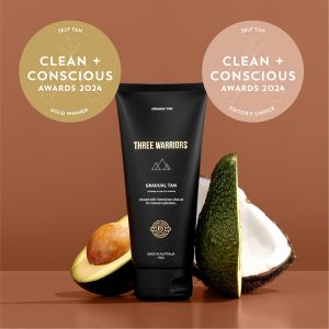 Clean + Conscious Awards 2024. Best Gradual Tan. Celebrating products in Australia & NZ which are Non-Toxic, Ethical, Sustainable and Socially Responsible.