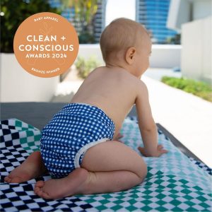 Clean + Conscious Awards Winners 2024. Best Baby Apparel. Celebrating products in Australia & NZ which are Non-Toxic, Ethical, Sustainable and Socially Responsible.