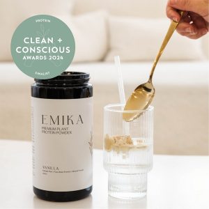 Clean + Conscious Awards 2024. Best Protein Powder. Celebrating products in Australia & NZ which are Non-Toxic, Ethical, Sustainable and Socially Responsible.