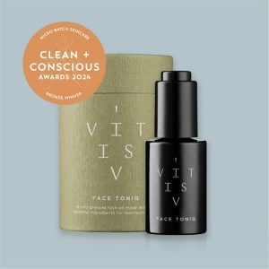 Clean + Conscious Awards 2024. Best Micro Batch Skincare. Celebrating products in Australia & NZ which are Non-Toxic, Ethical, Sustainable and Socially Responsible.