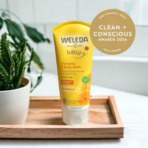 Clean + Conscious Awards Winners 2024. Best Baby Wash / Shampoo. Celebrating products in Australia & NZ which are Non-Toxic, Ethical, Sustainable and Socially Responsible.