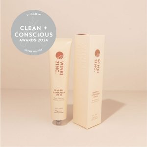 Clean + Conscious Awards 2024. Best Natural Sunscreen. Celebrating products in Australia & NZ which are Non-Toxic, Ethical, Sustainable and Socially Responsible.