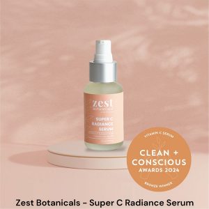 Clean + Conscious Awards 2024. Best Vitamin C Serum. Celebrating products in Australia & NZ which are Non-Toxic, Ethical, Sustainable and Socially Responsible.