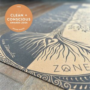 Clean + Conscious Awards 2024. Best Yoga Mat. Celebrating products in Australia & NZ which are Non-Toxic, Ethical, Sustainable and Socially Responsible.