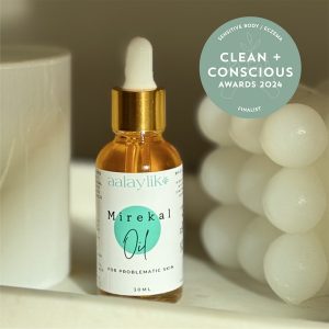 Clean + Conscious Awards 2024. Best Sensitive Body / Eczema Product. Celebrating products in Australia & NZ which are Non-Toxic, Ethical, Sustainable and Socially Responsible.