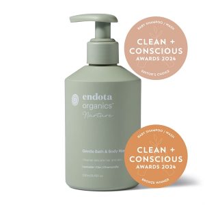 Clean + Conscious Awards Winners 2024. Best Baby Wash / Shampoo. Celebrating products in Australia & NZ which are Non-Toxic, Ethical, Sustainable and Socially Responsible.