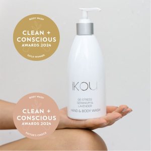 Clean + Conscious Awards 2024. Best Body Wash. Celebrating products in Australia & NZ which are Non-Toxic, Ethical, Sustainable and Socially Responsible.