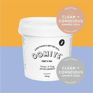 Clean + Conscious Awards 2024. Best Kids Nutrition. Celebrating products in Australia & NZ which are Non-Toxic, Ethical, Sustainable and Socially Responsible.